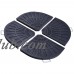 Yescom 26.5 lbs 19" Fan Shaped Resin Beton Base Stand Weight Black for Outdoor Patio Offset Umbrella   